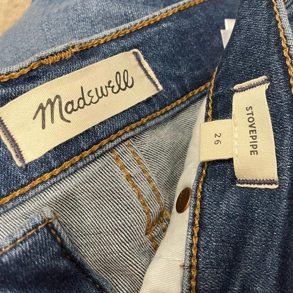 Madewell Stovepipe Jeans in Dearham Wash size 26 NC348 Holiday 2021 - Picture 6 of 15